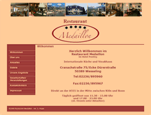 Tablet Screenshot of medaillon-wesseling.de